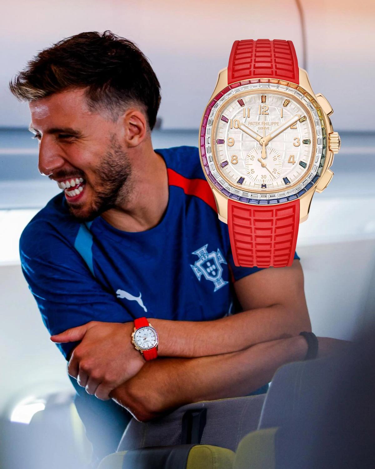 Rúben Dias và Patek Philippe Aquanaut Luce Rainbow