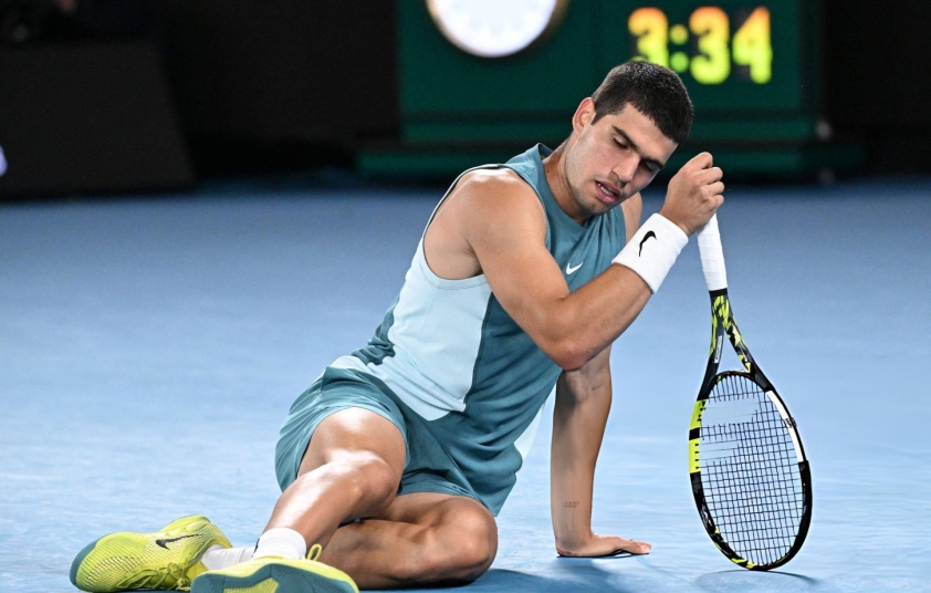 Carlos Alcaraz chưa từng một lần vào đến bán kết Australian Open trong sự nghiệp.