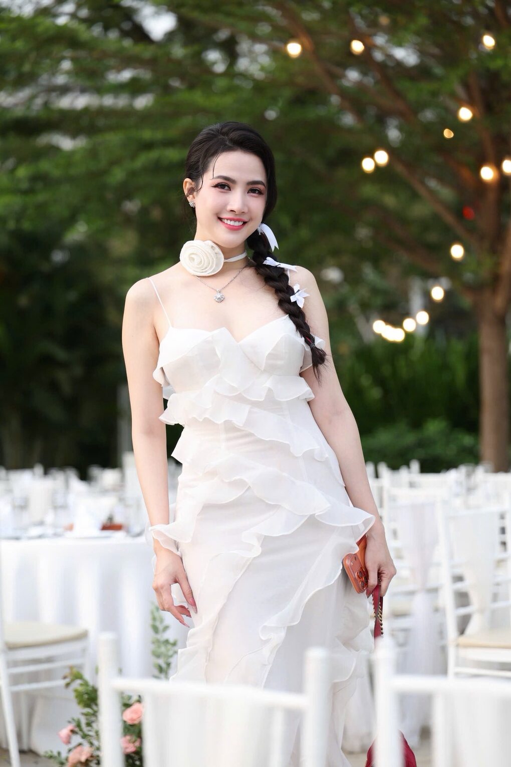 Phan Thị Mơ trong một sự kiện tại TP HCM hồi đầu năm. Ảnh: Nhân vật cung cấp