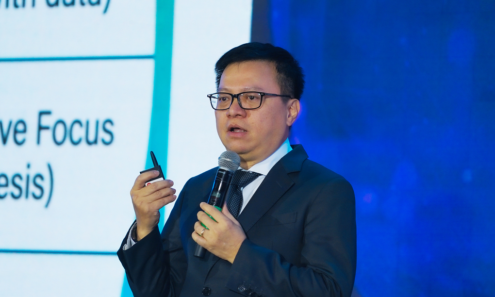 Ông Lê Quốc Minh, Ủy viên Trung ương Đảng, Tổng biên tập báo Nhân Dân, Phó trưởng Ban Tuyên giáo Trung ương kiêm Chủ tịch Hội Nhà báo Việt Nam. Ảnh: Bảo Lâm
