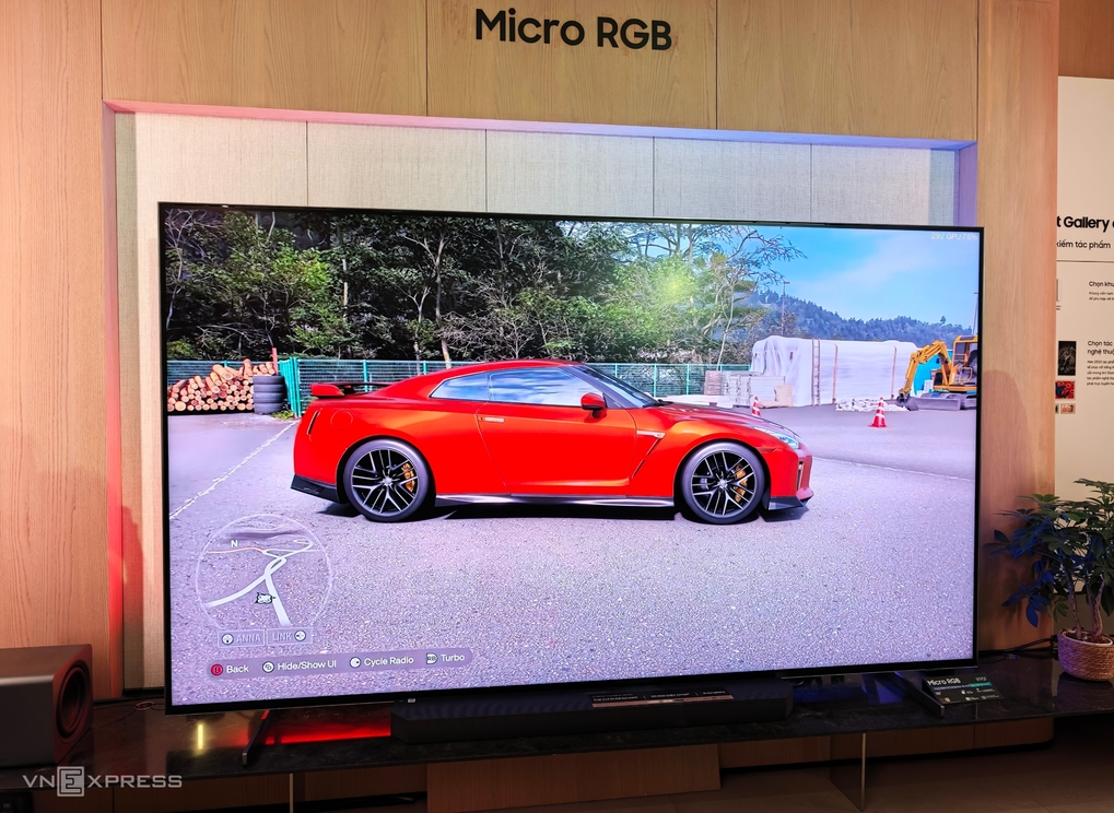 Micro RGB là dòng TV dân dụng cao cấp nhất của Samsung. Ảnh: Tuấn Hưng