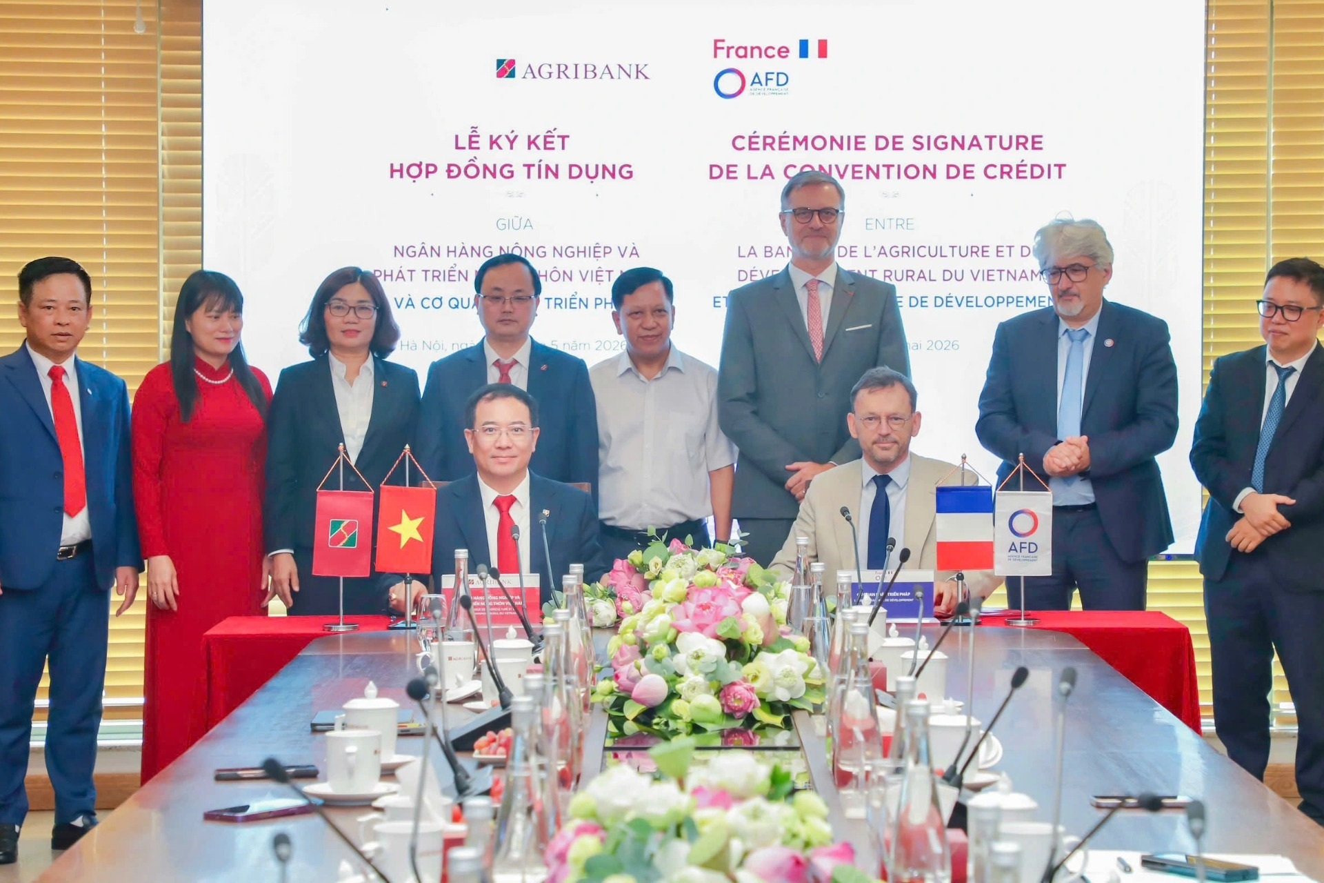 Agribank hợp tác với cơ quan phát triển Pháp