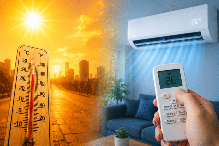 Nắng nóng như chảo lửa, bật điều hòa bao nhiêu độ để tránh đột quỵ?