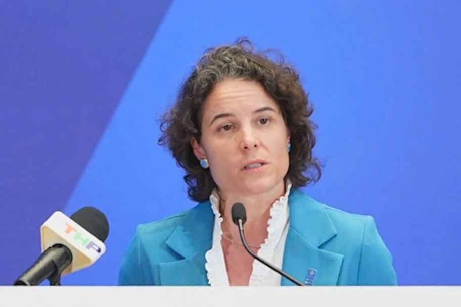Bà Francesca Nardini phát biểu tại sự kiện. Ảnh: Lê Tân