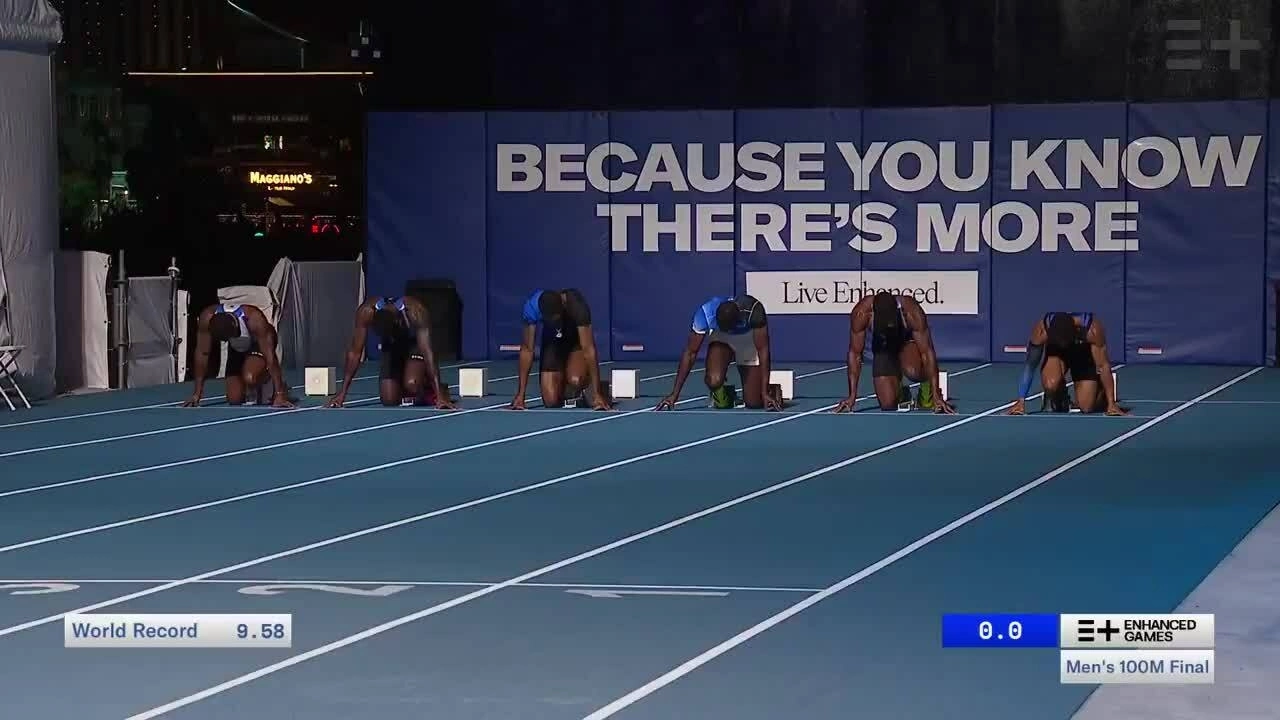 Fred Kerley về nhất 100m nam.