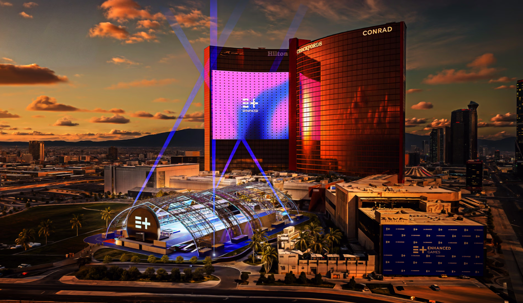 Phối cảnh khu thi đấu Enhanced Games tại Las Vegas. Ảnh: Enhanced Games