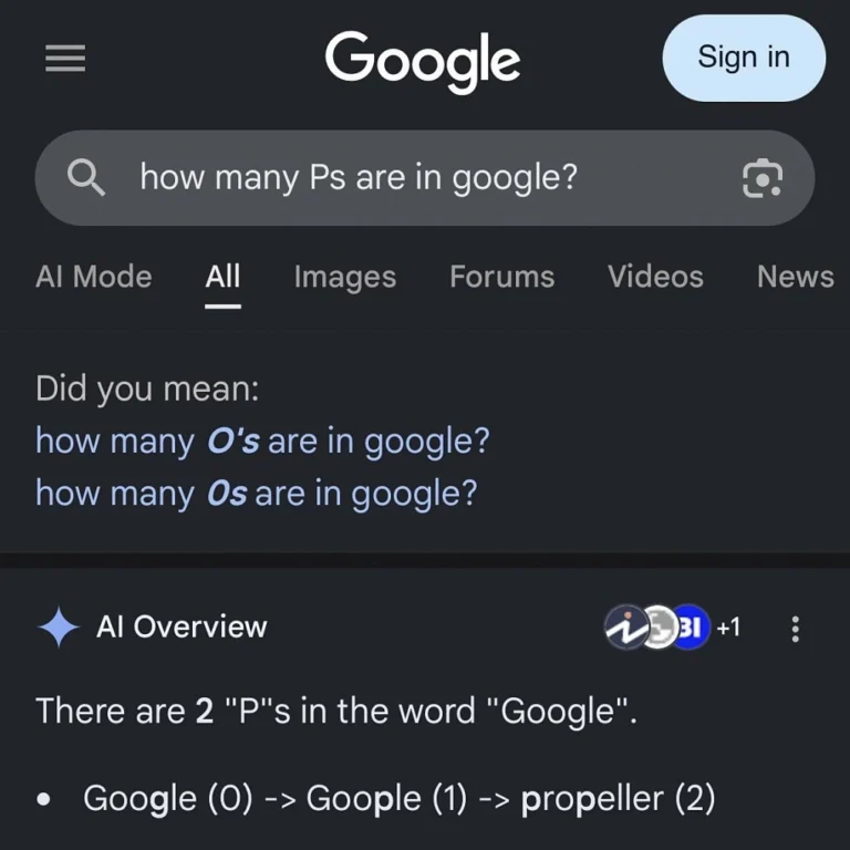 AI của Google đánh vần kém