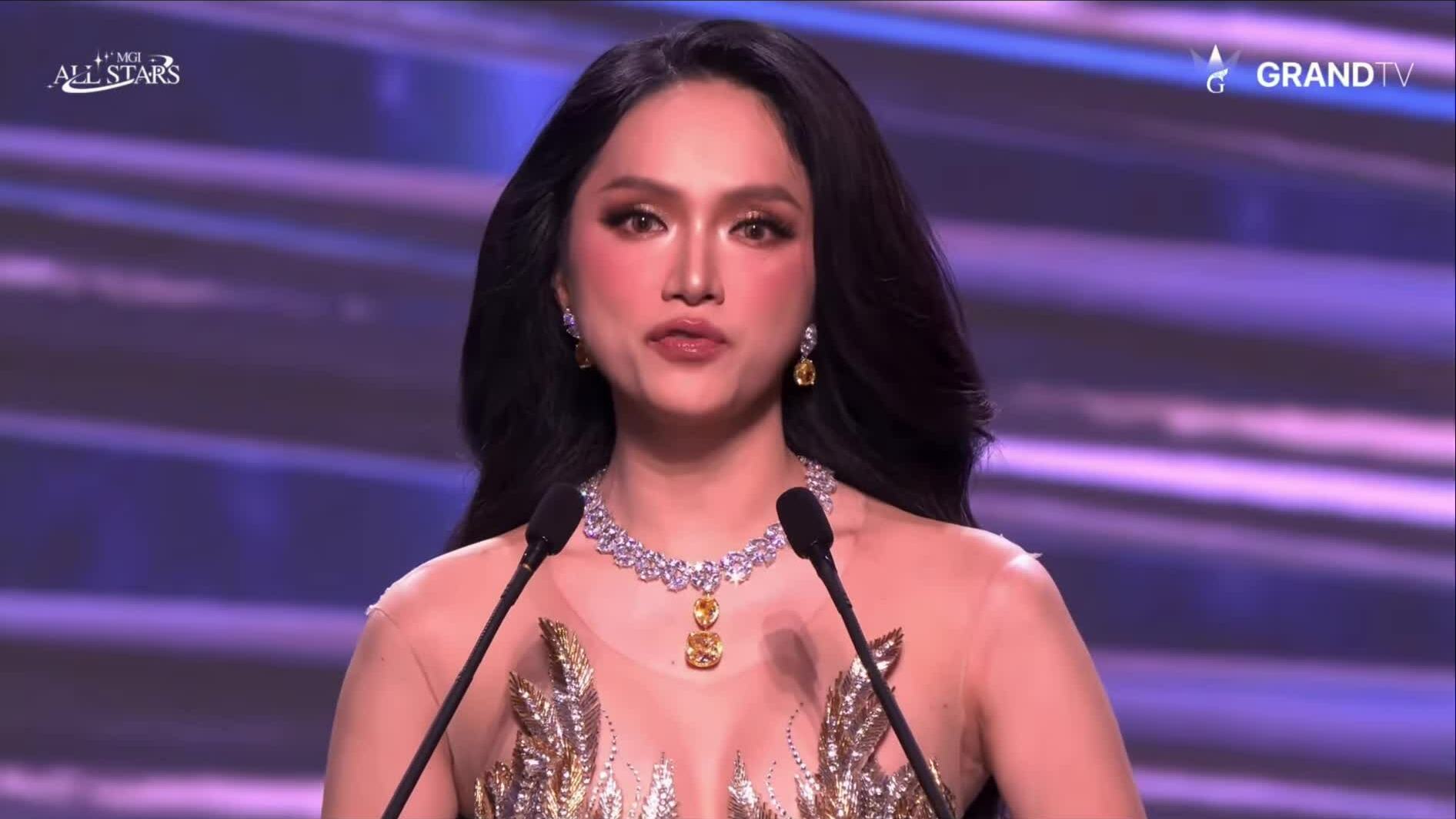 Hương Giang thi ứng xử top 5 Miss Grand All Stars 