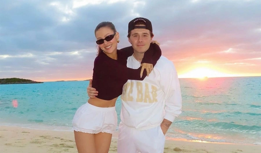Nhà Beckham đi du lịch cùng con dâu tại Bahamas cuối năm 2023. Video: Instagram/ Nicola Peltz
