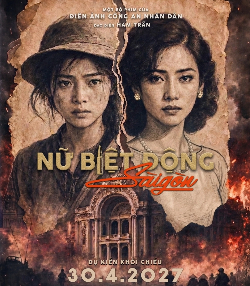 Poster tuyển diễn viên phim Nữ biệt động Sài Gòn. Ảnh: Đoàn phim cung cấp