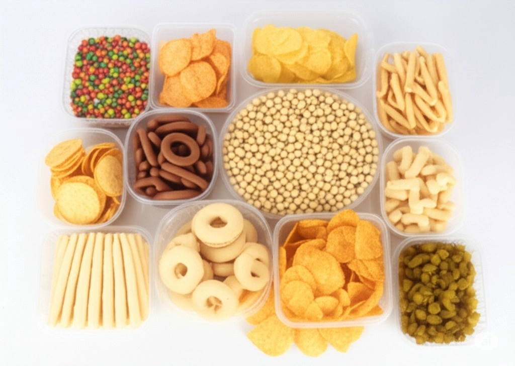Thực phẩm quá mặn Mì ăn liền, snack đóng gói hay thực phẩm chế biến sẵn thường chứa lượng natri cao. Ăn quá nhiều muối có thể làm tăng huyết áp và tăng gánh nặng cho tim và thận. Ngoài ảnh hưởng tim mạch, chế độ ăn quá mặn còn có thể khiến cơ thể giữ nước và làm da trông kém tươi khỏe hơn.