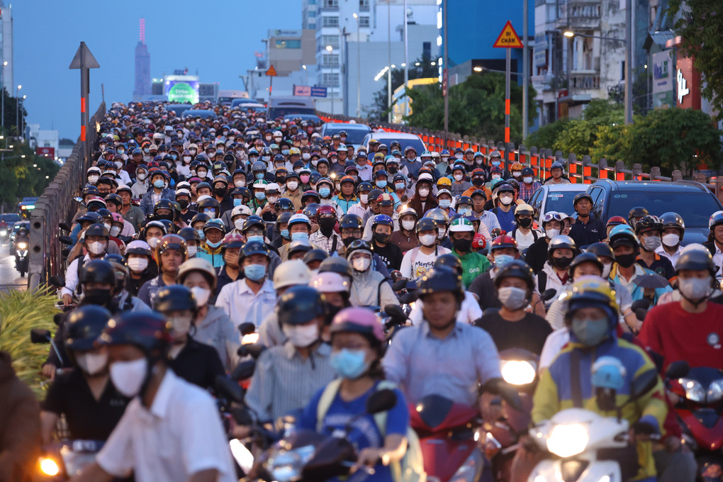 Kẹt xe đường Cộng Hòa, tháng 5/2026, tuyến đường đi qua phường Tân Sơn Nhất. Ảnh: Quỳnh Trần