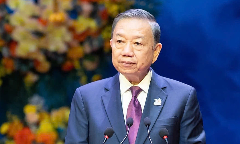 Tổng Bí thư, Chủ tịch nước Tô Lâm phát biểu tại Đại hội toàn quốc Đoàn TNCS Hồ Chí Minh. Ảnh: Giang Huy