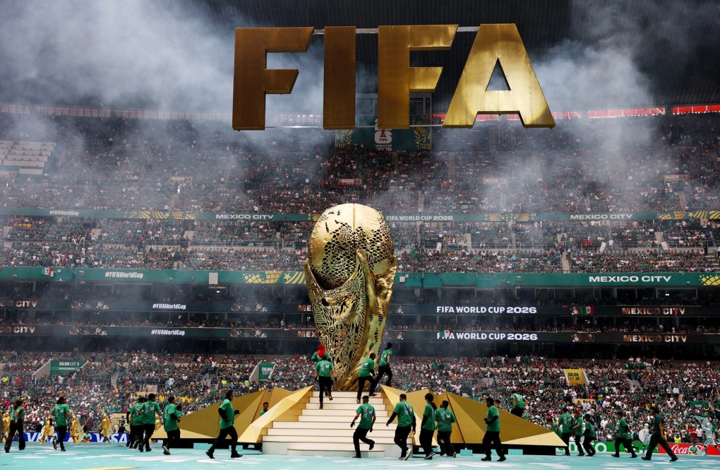 Một tiết mục trình diễn trong lễ khai mạc World Cup 2026 tại sân Azteca, Mexico City, Mexico ngày 12/6/2026. Ảnh: Reuters