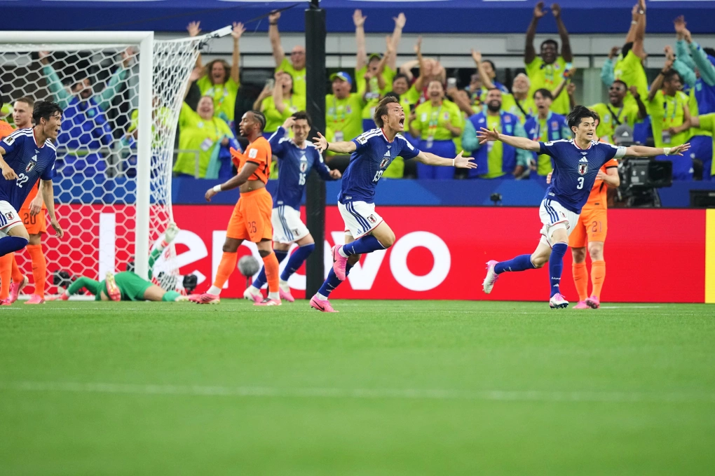 Nhật Bản hòa Hà Lan 2-2 ở trận ra quân bảng F World Cup 2026, trên sân Dallas ở Mỹ, ngày 15/6/2026. Ảnh: AP