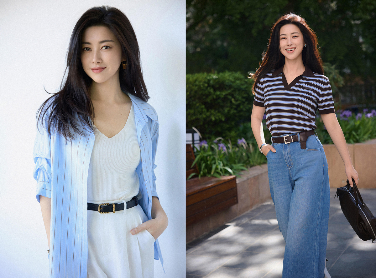 Người đẹp chọn các món đồ cơ bản, không bị lỗi mốt như quần jeans, áo thun. Chu Châu hoạt động giải trí 15 năm, liên tục tám lần có tên trong danh sách "100 gương mặt đẹp nhất thế giới" do trang web TC Candler (Mỹ) thực hiện, từ 2012-2019. Diễn viên từng đóng Câu chuyện hoa hồng, Luật sư tinh anh, Lộc Đỉnh Ký (2019), Tại sao anh ấy vẫn độc thân. Năm nay, cô gây sốt với phim Mật ngữ kỷ, đóng cùng Chung Hán Lương.