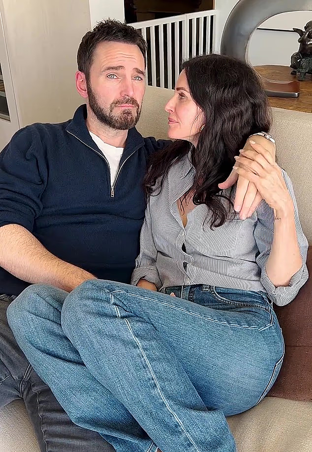 Courteney Cox và bạn trai thuở còn mặn nồng. Ảnh: Instagram Courteney Cox