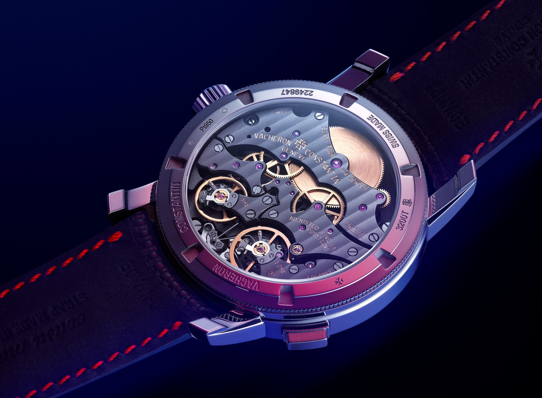 Bộ máy Vacheron Constantin Twin Beat nhìn từ mặt sau