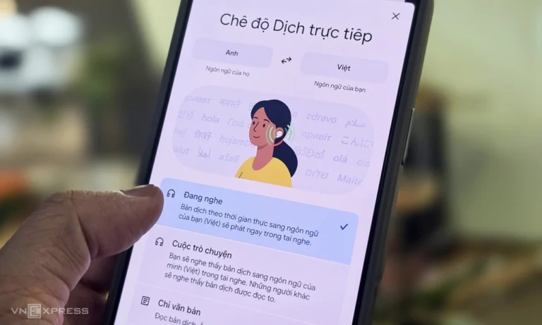 Tính năng phiên dịch trực tiếp của Google hỗ trợ tiếng Việt