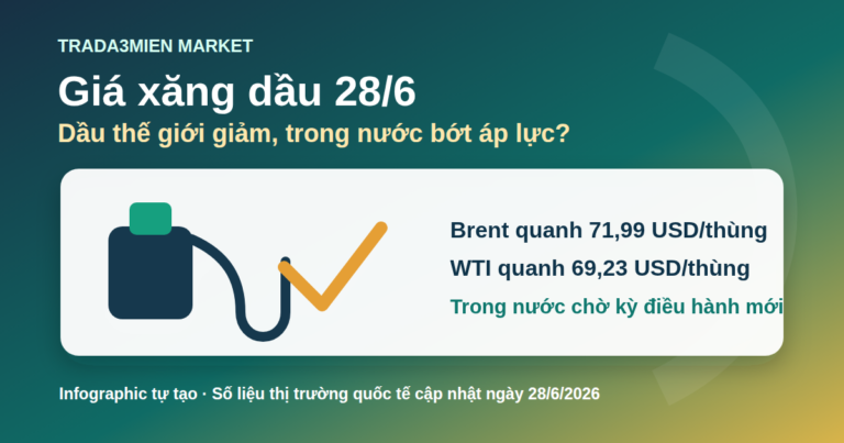 Giá xăng dầu hôm nay 28/6: dầu thế giới giảm, giá trong nước có bớt áp lực?