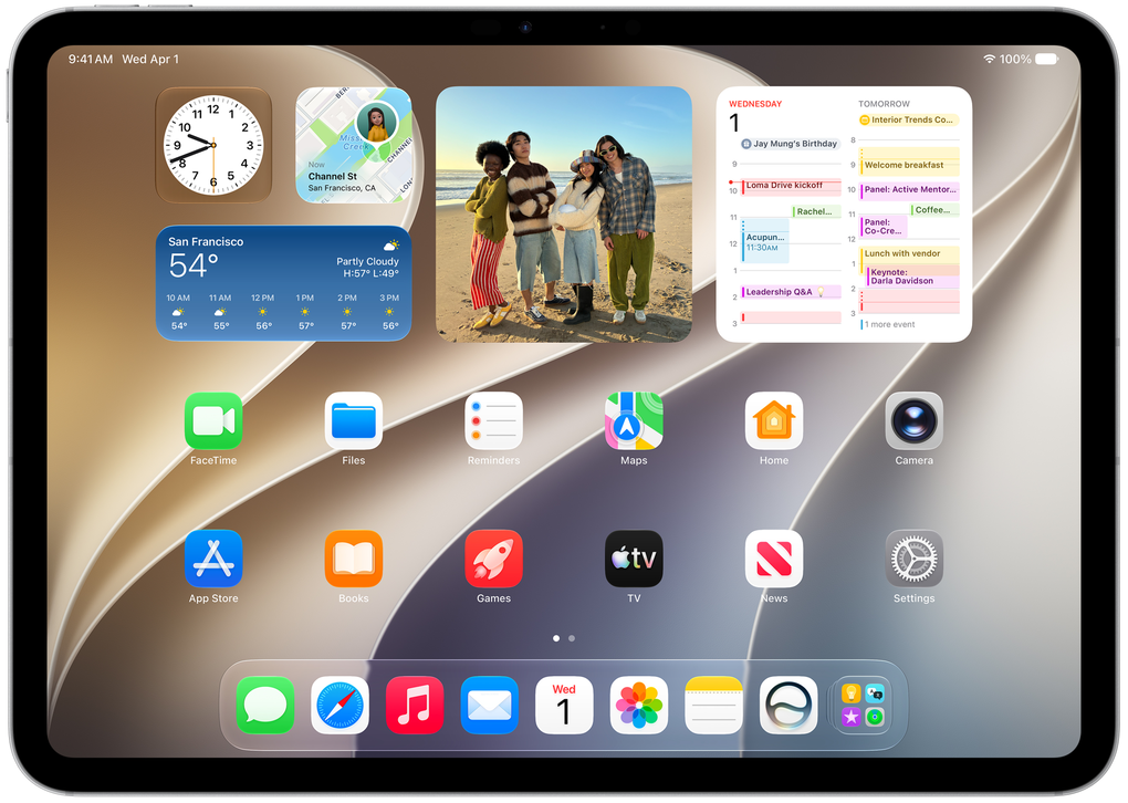 Gieo diện iPadOS 27. Ảnh: Apple