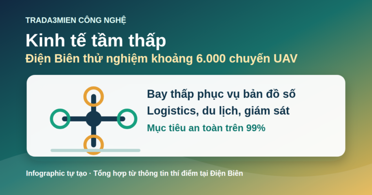 Kinh tế tầm thấp bằng UAV là gì? Điện Biên thử nghiệm khoảng 6.000 chuyến bay