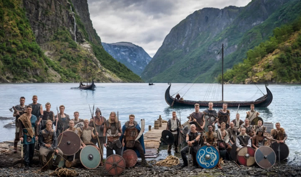 Tuyển Na Uy hóa thân chiến binh Viking trong bộ ảnh World Cup 2026. Ảnh: NFF