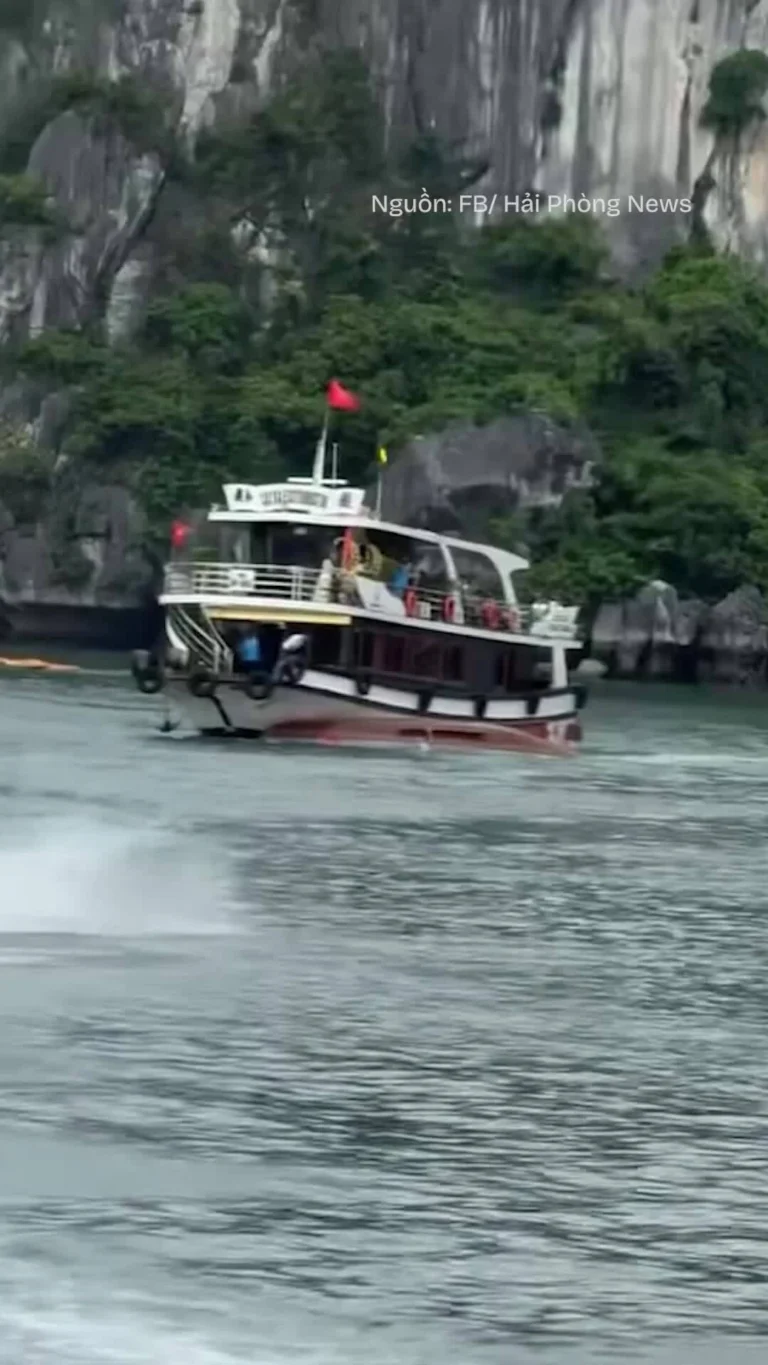 Nhân chứng vụ tàu chìm ở vịnh Lan Hạ: 'Chỉ kịp nghe còi cảnh báo hai giây'