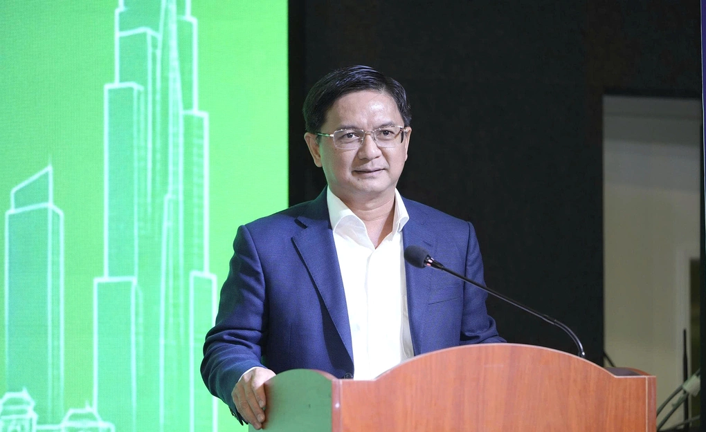 Phó chủ tịch UBND TP HCM Nguyễn Mạnh Cường phát biểu tại Diễn đàn đổi mới sáng tạo Việt Nam 2026, sáng 29/7. Ảnh: An Phương