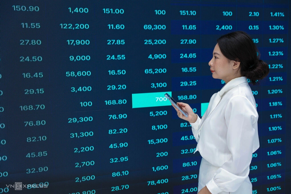 Giao dịch chứng khoán tại sàn Kafi, tháng 4/2026. Ảnh: Quỳnh Trần