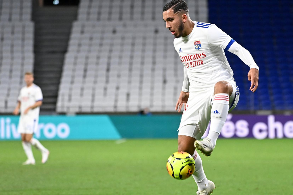 Ryan Cherki năm 17 tuổi khi còn khoác áo Lyon trong trận Lyon – Dijon trên sân Groupama, Lyon, Pháp ngày 28/8/2020. Ảnh: L’Équipe