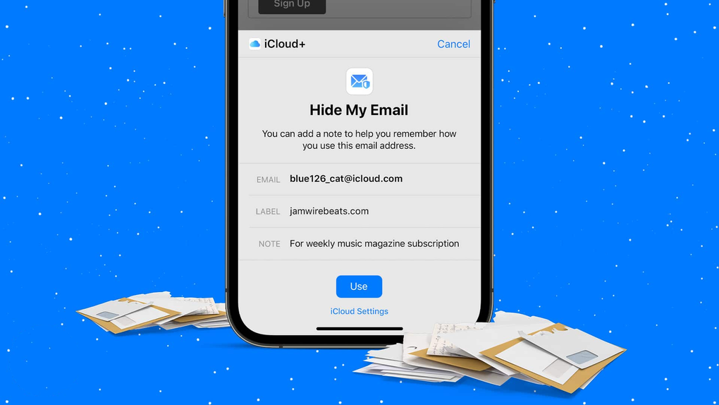 Tính năng Hide My Email trên iPhone. Ảnh: iGeeksBlog