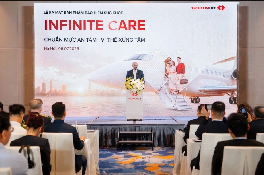 Techcom Life ra mắt sản phẩm bảo hiểm sức khỏe Infinite Care. Ảnh: Techcom Life