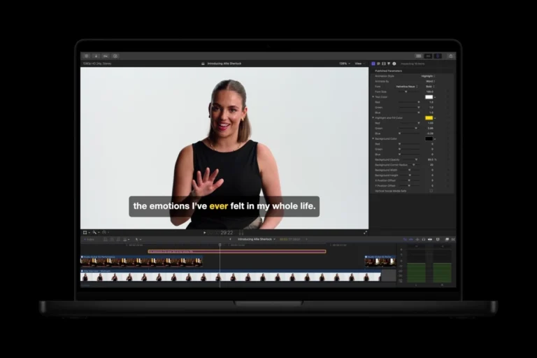 Final Cut Pro nâng cấp AI giúp tự thêm phụ đề cho video