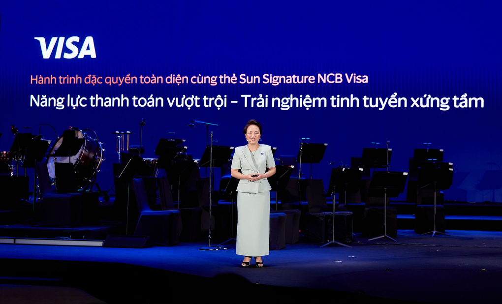 Đại diện Visa chia sẻ tại sự kiện. Ảnh: Sun Group