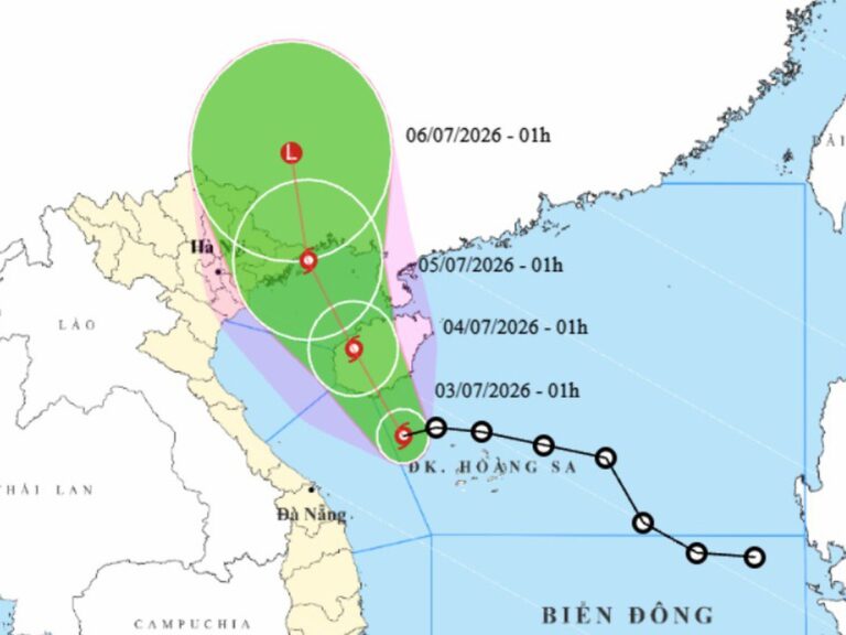 Bão số 1 Maysak hình thành trên Biển Đông, có thể vào vịnh Bắc Bộ từ đêm nay