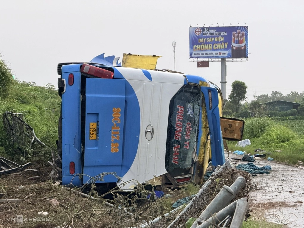 Hiện trường vụ tai nạn. Ảnh: Đình Đình