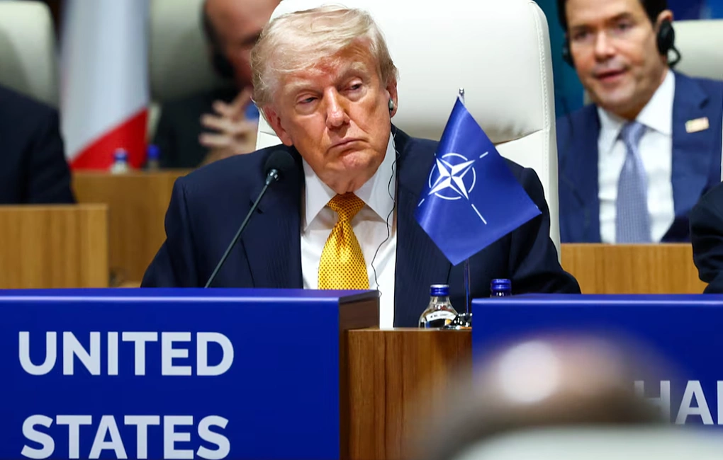 Tổng thống Mỹ Donald Trump tại Hội nghị Thượng đỉnh NATO hôm 8/7. Ảnh: Reuters
