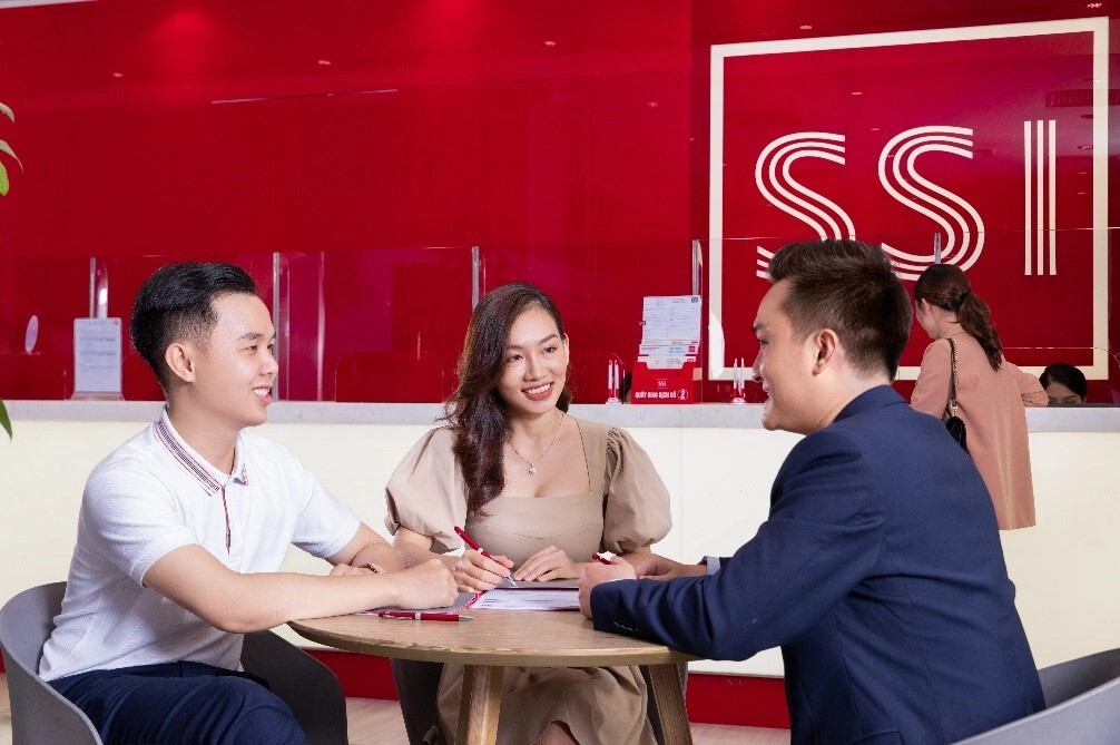 Một phòng giao dịch của Chứng khoán SSI. Ảnh: SSI