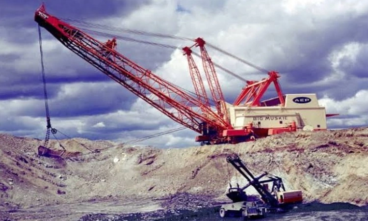 Máy xúc kéo Big Muskie hoạt động ở các mỏ than đá tại Ohio từ 1969 đến 1991. Ảnh: Bảo tàng Bucyrus