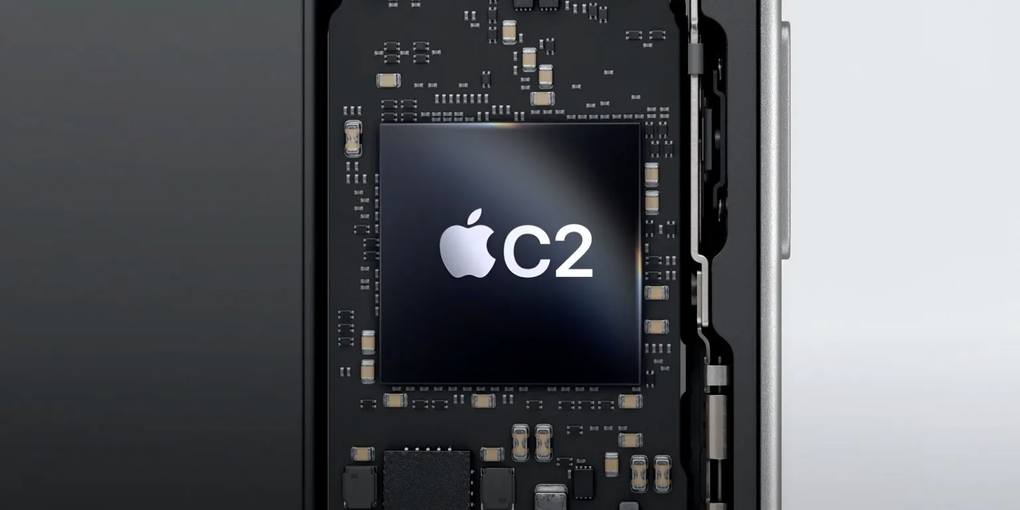Minh họa chip C2 của Apple. Ảnh: 9to5mac